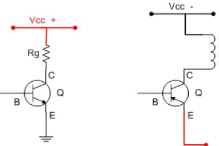 Cấp nguồn Vcc cho Transistor ngược và thuận