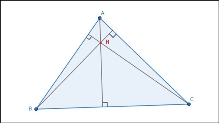 trực tâm của tam giác có 3 góc nhọn